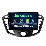 MISONDA 9 Zoll IPS Android Autoradio Für Ford Transit Custom Eingebautes GPS Wireless Carplay Android Auto WiFi Bluetooth RDS Lenkradsteuerung Rückfahrkamera Radio 2GB+32GB